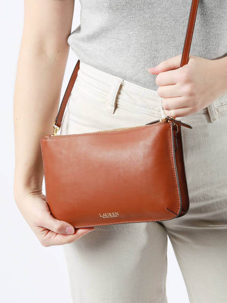 Cross Body Tas Landyn Leder Lauren ralph lauren Bruin landyn 31920066 ander zicht 1